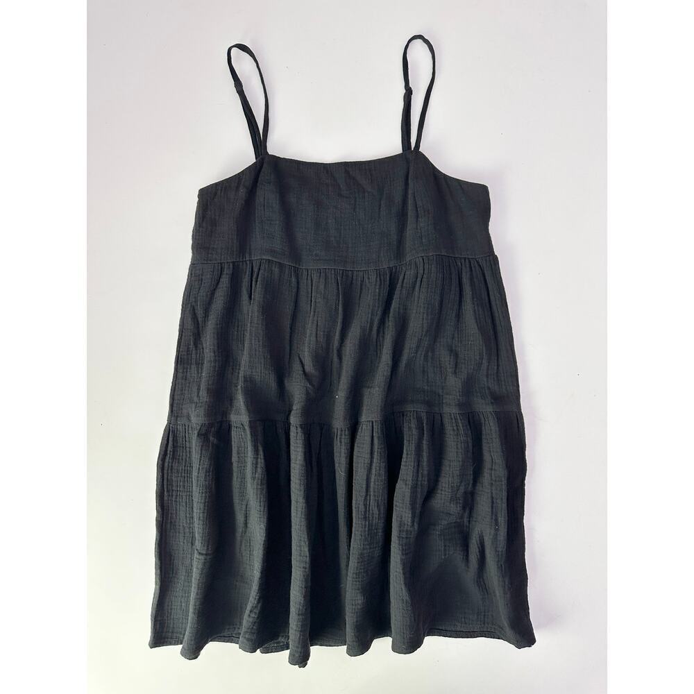 glassons black babydoll guaze dress  - size 8 - Picture 2 of 5